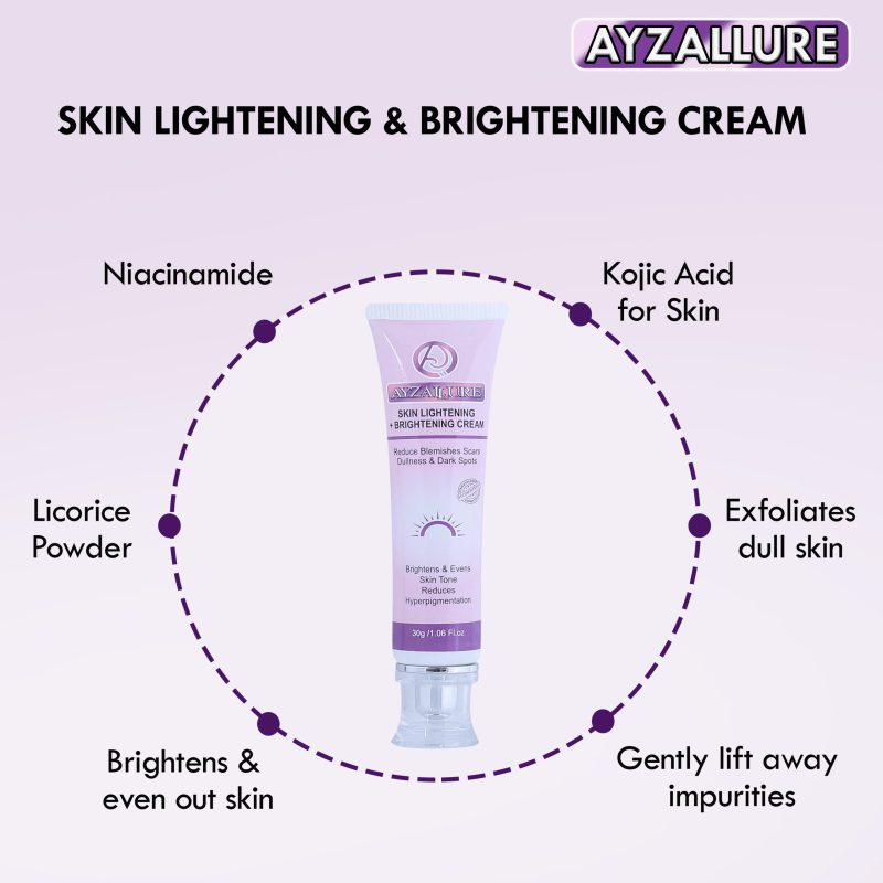 Skin Lightining + Brightening Cream 30g- Ayzallure - Image 3