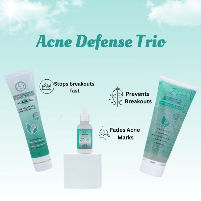 Acne Defense Trio | Anti-Acne Facewash + Anti-Acne Serum + Anti-Acne Gel - Image 2