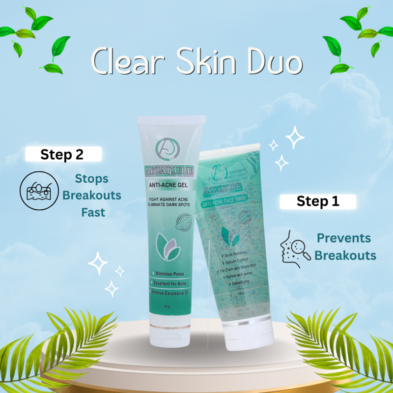 Clear Skin Duo | Anti-Acne Facewash + Anti-Acne Gel - Image 2